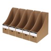 PATIKIL Magazine File Holder Set, 5Pcs Cardboard Foldable Desk File