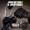 J.A.G. Motorcycle Gloves - Premium Leather Perforated Motorcycle Gloves for