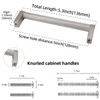POVEFONK 10 Pack 5 inch(128mm) Brushed Satin Nickel Kitchen Cabinet