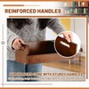 CroBlissful 2 Set Wooden CD Storage Box Holder Shelf Cassette