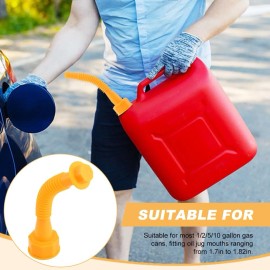 NINEFOX Gas Can Replacement Nozzle Spout & Vent Kit Universal 1/2/5/10 Gallon Anti-Spill