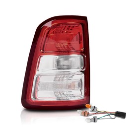 PIT66 Tail Lights Rear Light Lamp Assembly Compatible with Dodge Ram 1500 2019-2023/Not Fit Ram 1500 Classic Models and LED Type Tail Light Models Bulbs Included Left Driver Side