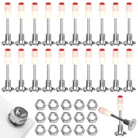 Pack of 50 Nails for Nail Gun, Nails for Concrete Walls, Includes 50 M8 Nuts, Diameter 7.3 mm, Multi-Purpose Nail Gun, Nail Gun for Steel & Concrete for Concrete Ceiling Cable Ducts, Fixed Slotted