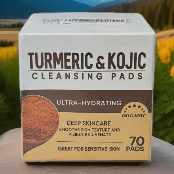 Unbranded TURMERIC & KOJIC Cleansing Pads Ultra-Hydratin