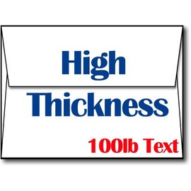 Sobres gruesos blancos A4 para tarjetas y fotos de 4 x 6 – resistentes, duraderos, pesados para invitaciones y tarjetas de felicitación – 100 sobres