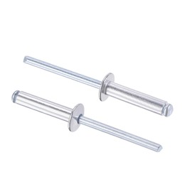 sourcing map Blind Rivets Aluminium Pull Rivets Core Decoration Rivets 5 mm Diameter 20 mm Handle Length Silver Pack of 60