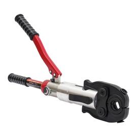 RustyVioum Hydraulic Copper Tube Fittings Crimping Tool with 1/2" 3/4" 1" Jaws, 360° Rotatable Crimp Head Copper Pipe Crimping Tool for 1/2", 3/4", and 1" Coppers Pipes