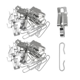 YAFIYGI 16 Sets Shingle Clips and Spacer Roof De-Icing Heating Cable Kit Heat Cable for Metal Roofs Roofing Clip Kit for Ice and Snow Prevention Roof Heat Cable Accessories for Winter Protection