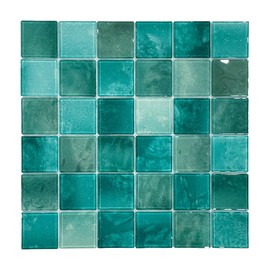 9 Sheets Glass Mosaic Tiles Backsplash, Pool Tiles,12" x 12" Kitchen Backsplash Tile