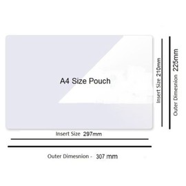 Hartwii Name Card/ID Card Size 66x98mm Cold Self Seal Self Laminating Pouch - 50 Sheets