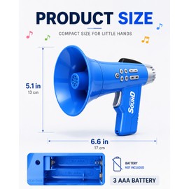 Cool Toys for 4 Year Old Boys, 5 Sounds Effect Voice Changer for Kid, Easy to Use and Fun Megaphone with Recording & Adjustable Volume, Easter Halloween Xmas Birthday Gift for 3 4 5 6 7 8 Year Old Boy