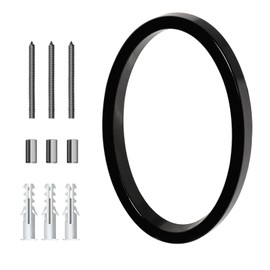 Address Numbers for House,5 Inches Floating House Numbers for Outside, Metal Mailbox Numbers, Rust Proof Zinc Alloy Modern Address Plaques with Nail Kits, Black 0