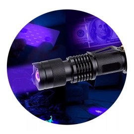 Led Lampara Tactica Uv Luz Negra 1200 Lumens Cree Led Recargable