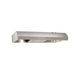 Fusaro 30 Inch Under Cabinet Range Hood with 2-Speed/190 CFM Blower, Rocker Switch Control, Incandescent Lighting, and Dishwasher-Safe Mesh Filter
