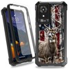 CAPAUNVDA for TCL K24 T434D T434W /K23 Case,Heavy Duty Dual