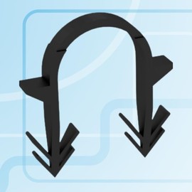Rimex Stapler Pins for Underfloor Heating 300 Pieces Tacker Clips 40 mm - TiA Mounting Clips, Heating Pipe on Insulation, PP Plastic