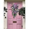Artificial Flower Wreath Wreath with Lilacs Hyacinths Hydrangeas Spring Summer