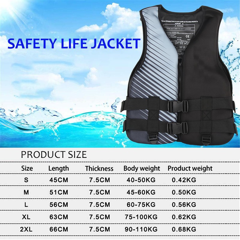 Life Jacket Prevents Collision Buoyancy Aid Neoprene Safety Life Vest