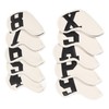 10pcs set PU Waterproof Golf Club Iron Cover Fine Sewing