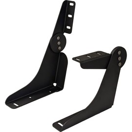 JAMMY Pinchless® Boat Seat Hinge Pair, J-1551-BL Large Black Aluminum Hinges for Pontoon, Bass Boat, and Marine Seating Applications. The Original No Pinch Design.