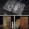 DND Dragon Notebook 3D Embossed Leather Diary A5 Antigue Travel