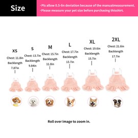Ittokis 4 Pieces Dog Dress for Small Dogs Girl,Puppy Sleeveless Clothes Pet Pullover Vest Skirt,Cute Dress Pet Dog Shirt Breathable Outfits for Small Dogs Puppy Cats Girl Apparel (XS)