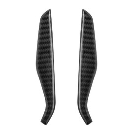 nuoozy Compatible with Carbon Fiber Center Console Panel Cover Trim for Ford Explorer 2020 2021 Black (2Pcs)