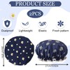 Shower Cap, Pack of 2 Waterproof Shower Caps, Women, Elastic