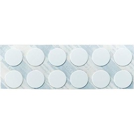 TRUSCO NC14-W Screw Hole Seal, 0.6 inch (14 mm), White, Pack of 12, White