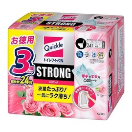 Kao Toilet Quickle, Strong, Premium Rose Scent, Refill 24 Sheets, 24 Rose Replacements