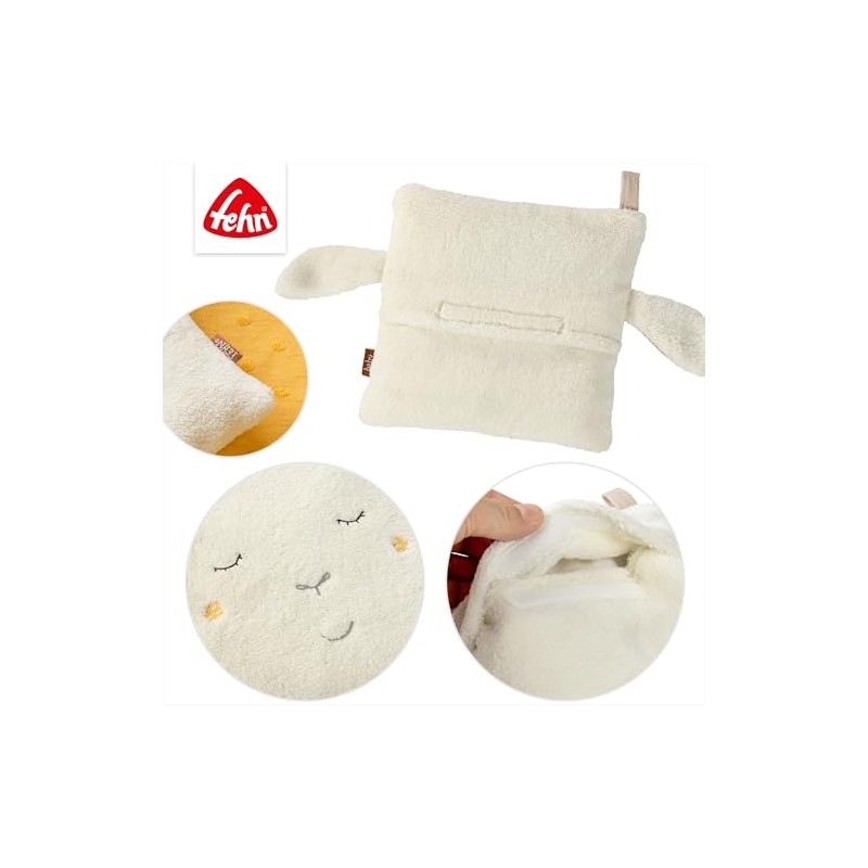 Fehn Cherry Stone Pillow Sheep Cuddly Cushion with Removable Heat/Cold
