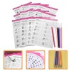 Mobestech Nail Art Practice Sheet 12Pcs Nail Art Book Design