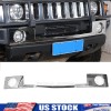 Ynei Front Bumper Panel Glossy Chrome Exterior Cover Molding Fits