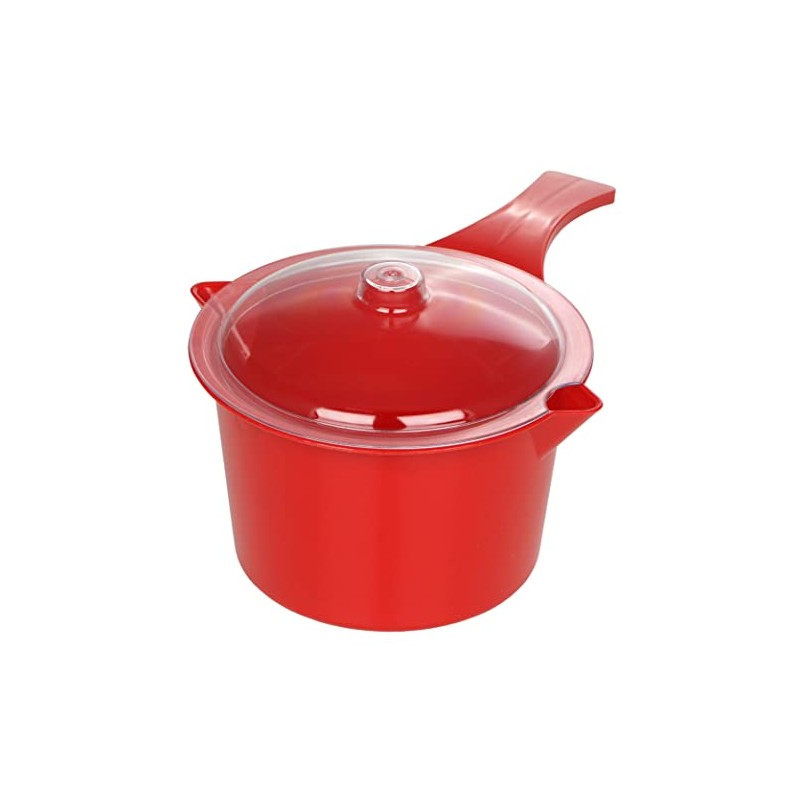 Microwave Safe Pot with Lid & Spout - Cooker &