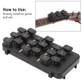Guitar Chord Trainer, Chord Finger Practice Guitar Aid One Key Chord Supported Learning Tools Musical Instrument for Beginners Guitars Universal Guitar Accessories