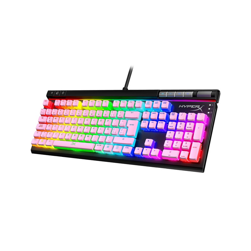 HyperX Pudding Keycaps Teclas ABS de Color Rosa Set Completo
