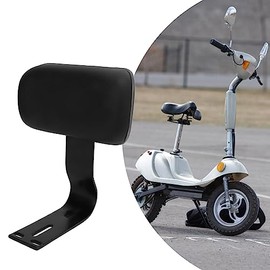 SUNGOOYUE Passenger Seat Backrest, Comfortable Electric Bicycle Backrest Cushion, U-Shaped Backrest Pad with Metal Support