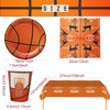 Shamoparty Basketball Party Tableware 73-Piece Sports Theme Dining Table Decoration