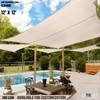 TANG Sun Shades Depot 12' x 12' Square Waterproof Knitted