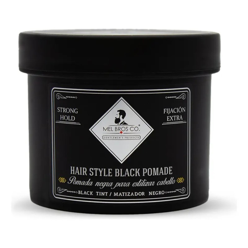 Mel Bros Co Pomada Negra Teñir Y Matizar Extra Fijación