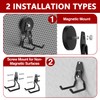 3-H Heavy Duty Magnetic Hooks,No-Drill Garage Power Tool Holder, 2