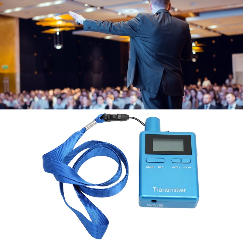 Wireless Church Guide HiFi LCD Wireless Interpretation Equipment with Earbuds