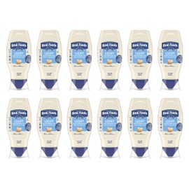 Best Foods Light Mayonnaise 12 Count Squeeze For A Creamy Condiment for Sandwiches and Simple Meals Made With Cage-Free Eggs 11.5 oz