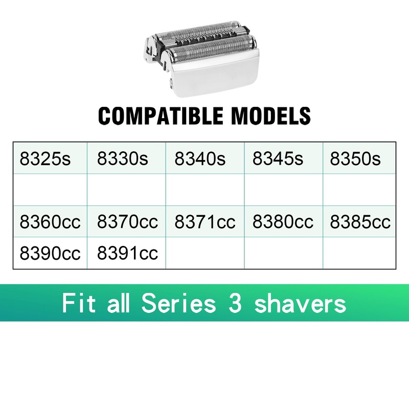 Series 8 83M Electric Shaver Head Replacement,Compatible with Braun S8