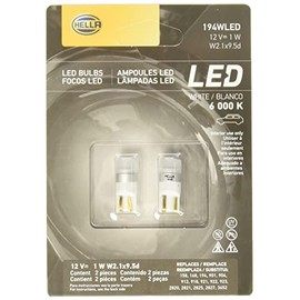HELLA Focos mini Led blister, tienen una Luz precisa, intensa y de aspecto moderno ideal para cualquier estilo de Coche, color Blanco, incluye un set de dos focos, CÓDIGO HELLA (194)