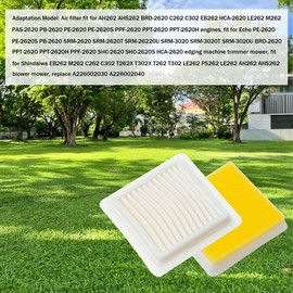 10 Pcs Air Filter Pre Filter Fit For Srm-2620 Pro Extreme Echo Shindaiwa AH262 BRD-2620 C302 PAS-2620 SRM-3020 T302X Lawn Mower Trimmer Brushcutter Blower Replace A226002040 A226002030