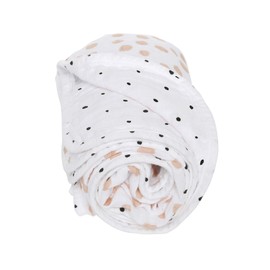 Motherhood Cotton Muslin Baby Blanket, 2-Ply, 95 x 110 cm, Prewashed, Spots Apricot