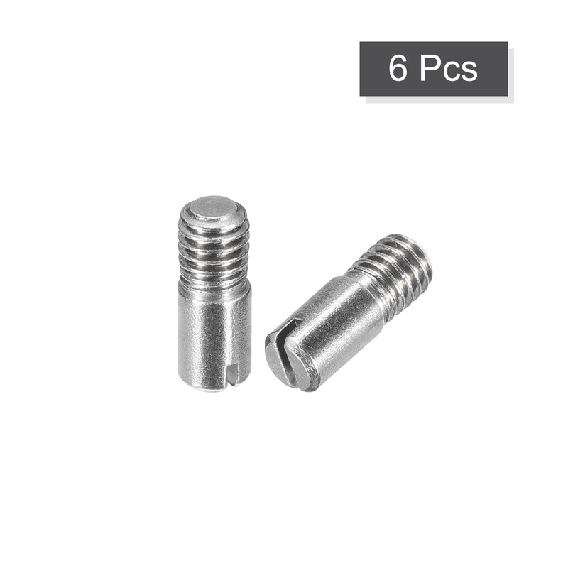 uxcell 10Pcs M6 x 16mm Slotted Cylindrical Pin 304 Stainless