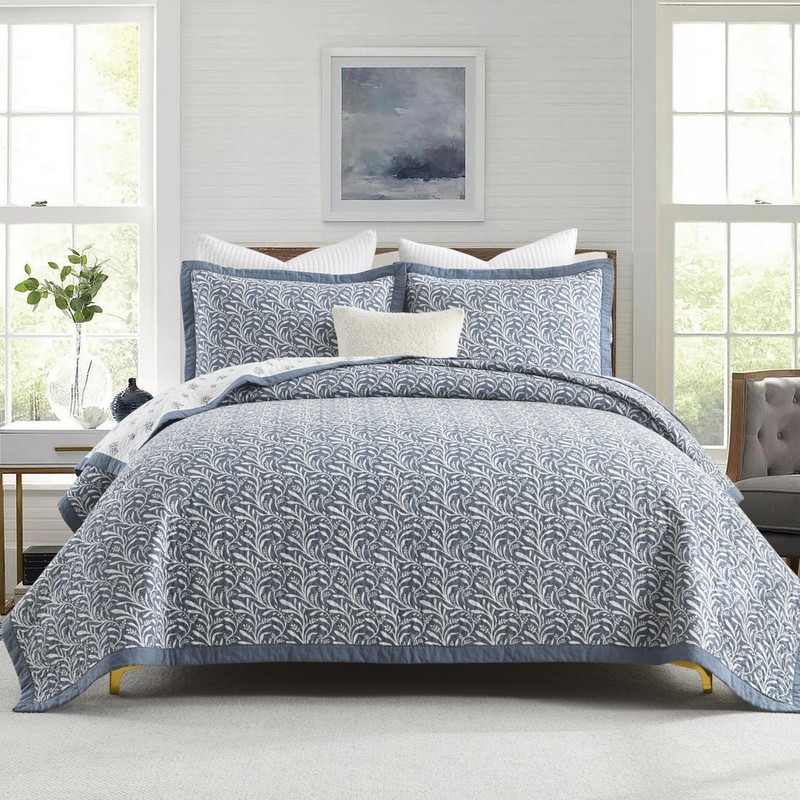 PANGUSHAN Quilt Set King Size - 100% Cotton King Comforter