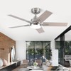SODSEA Ceiling Fans with Lights, 42 inch Nickel Ceiling Fan